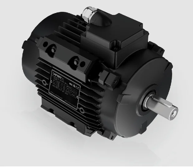Lafert pad mounting motor with flat lid for axial fans